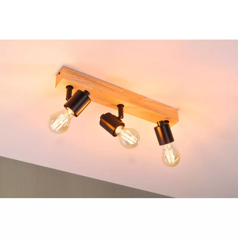 Foco LED Arvid E27 230V máx. 3x20W regulable Negro