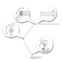 LED desk lamp 3-Step-Dim FlexBar White Switch 700lm - système d'accrochage et décoration - détail 6