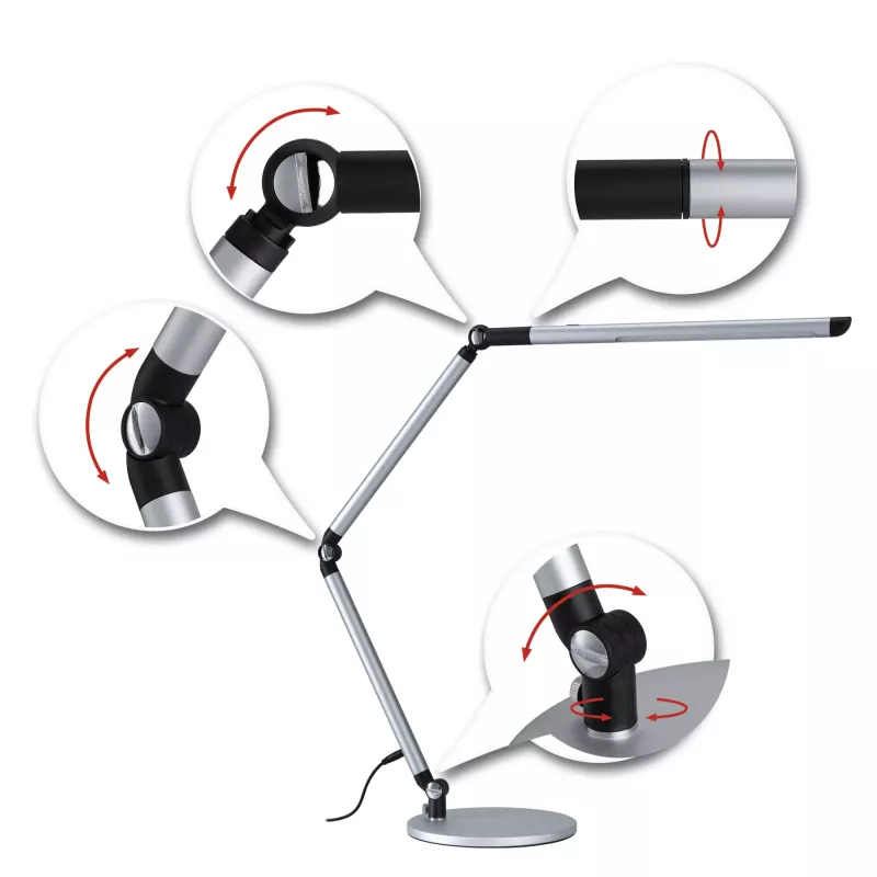 Lampe de bureau LED 3-Step-Dim FlexBar White Switch 700lm