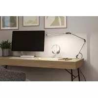 Lámpara de escritorio LED con regulador de intensidad de 3 niveles, interruptor FlexBar blanco, 700 lm. - système d'accrochage et décoration - détail 37