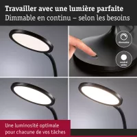 Lampe de bureau LED Mejan 4000K 1200lm - système d'accrochage et décoration - détail 12