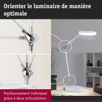 Numis QI White Switch LED Schreibtischlampe 1000lm - système d'accrochage et décoration - détail 29