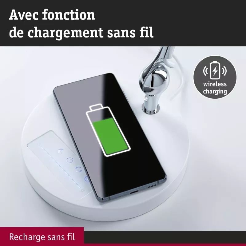 Lampe de bureau LED Numis QI White Switch 1000lm