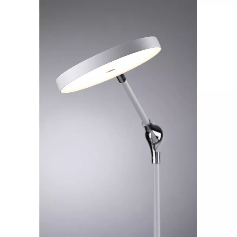 Lámpara de escritorio LED Numis QI blanca con interruptor, 1000 lm