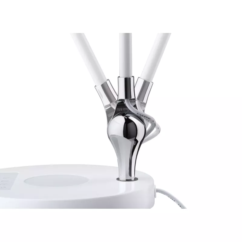 Lámpara de escritorio LED Numis QI blanca con interruptor, 1000 lm