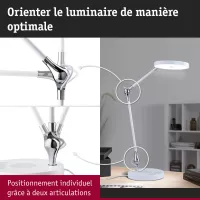 Lámpara de escritorio LED Numis blanca con interruptor, 1000 lm - système d'accrochage et décoration - détail 17