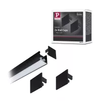 Linion Accessoires Extrémités Kit de 2 Noir mat Matière plastique - système d'accrochage et décoration - détail 3