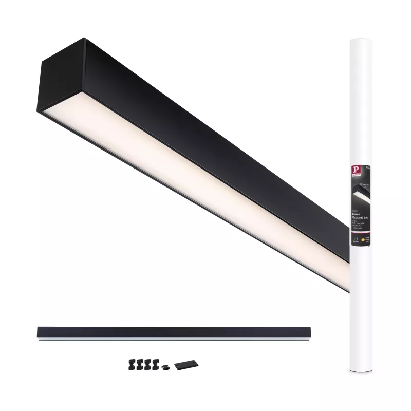 Fuente de alimentación Linion Power Channel 230/24V 17W negra, señal de 1 m