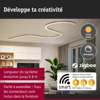 Linion Power Channel Netzteil Zigbee 230/24V 17W Mattchrom 1m - système d'accrochage et décoration - détail 9