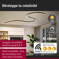 Linion Alimentation électrique Power Channel Zigbee 230/24V 17W Noir signal 1m - système d'accrochage et décoration - détail 9
