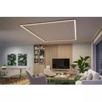 Linion Light channel 0.5m 24V 8.5W 3000K Matt chrome - système d'accrochage et décoration - détail 14