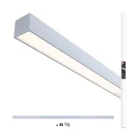Linion Light channel 1.5m 24V 25.5W 3000K Matt chrome - système d'accrochage et décoration - détail 18