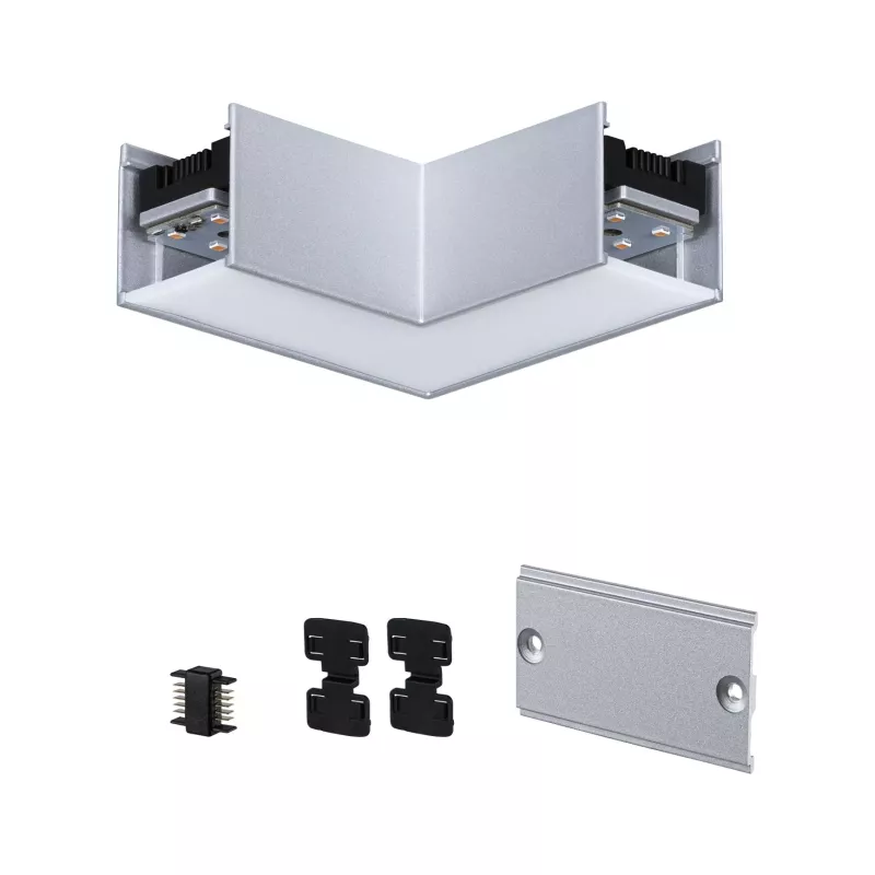 Canal de luz Linion 90° 24V 3.5W 3000K Cromo mate