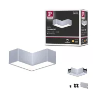 Canal de luz Linion 90° 24V 3.5W 3000K Cromo mate - système d'accrochage et décoration - détail 13
