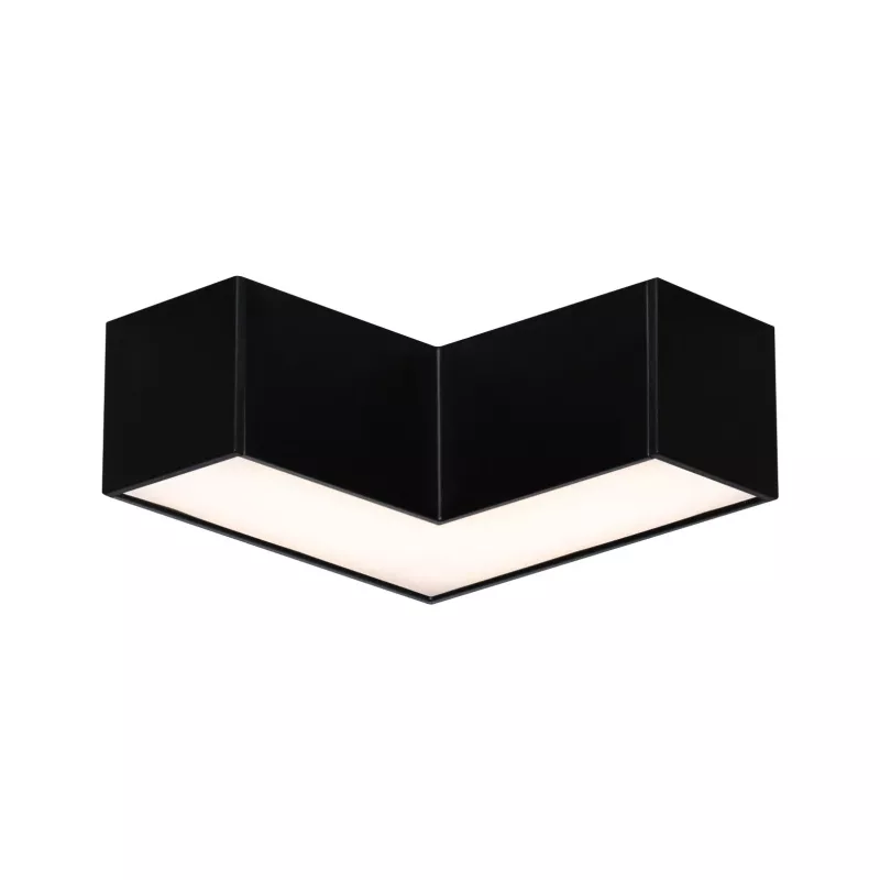 Luz de canal Linion de 90°, 24 V, 3,5 W, 3000 K, color negro. - système d'accrochage et décoration