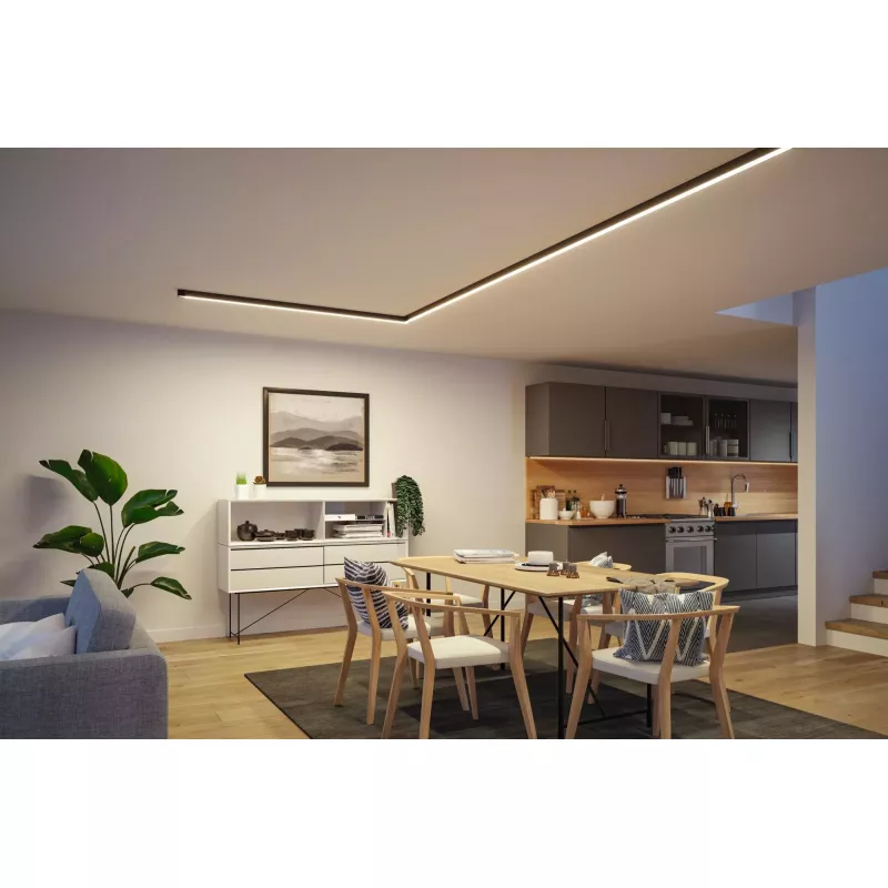 Linion Canal lumineux 90 ° 24V 3,5W 3000K Noir signal