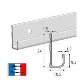 Cimaise H24 security 200 cm - cimaise fixation for table civic industry Civic Industrie 2 - Cimaise Tableau