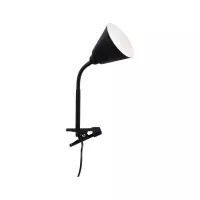 Vitis-Punktklemme mit flexiblem Arm und Kabelschalter, schwarz, 230 V, E14 - système d'accrochage et décoration - détail 2