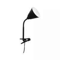Spot clamp Vitis Flexible arm cord switch Black 230V E14 - système d'accrochage et décoration - détail 3