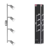 Spotlight Carolina GU10 230V max. 4x10W gradable - système d'accrochage et décoration - détail 5
