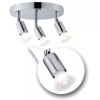 Foco Carolina IP44 GU10 230V máx. 3x10W regulable - système d'accrochage et décoration - détail 5