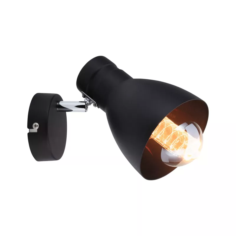 Foco Davy E27 230V máx. 20W regulable Negro