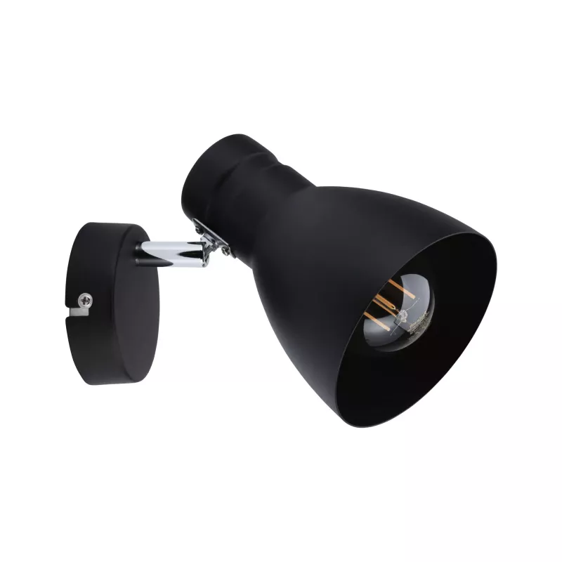 Foco Davy E27 230V máx. 20W regulable Negro