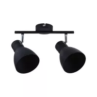 Davy spotlight E27 230V max. 2x20W dimmable Black - système d'accrochage et décoration - détail 1