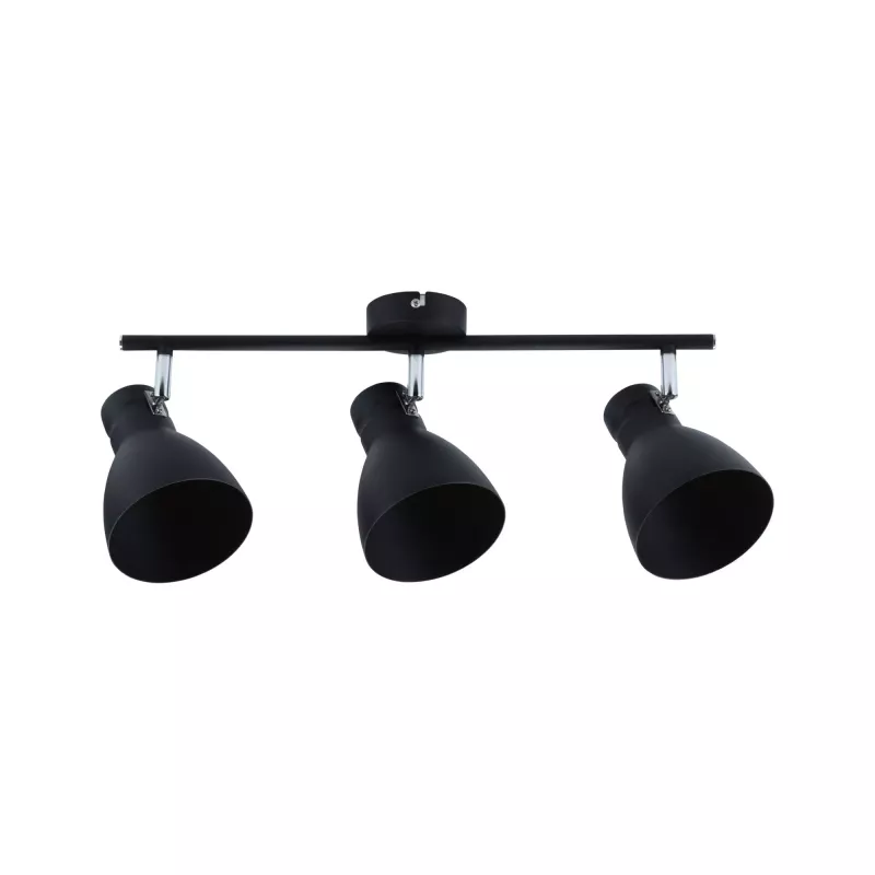 Spotlight Davy E27 230V max. 3x20W dimmable Black - système d'accrochage et décoration