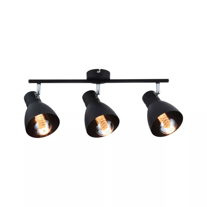 Spotlight Davy E27 230V max. 3x20W gradable Noir