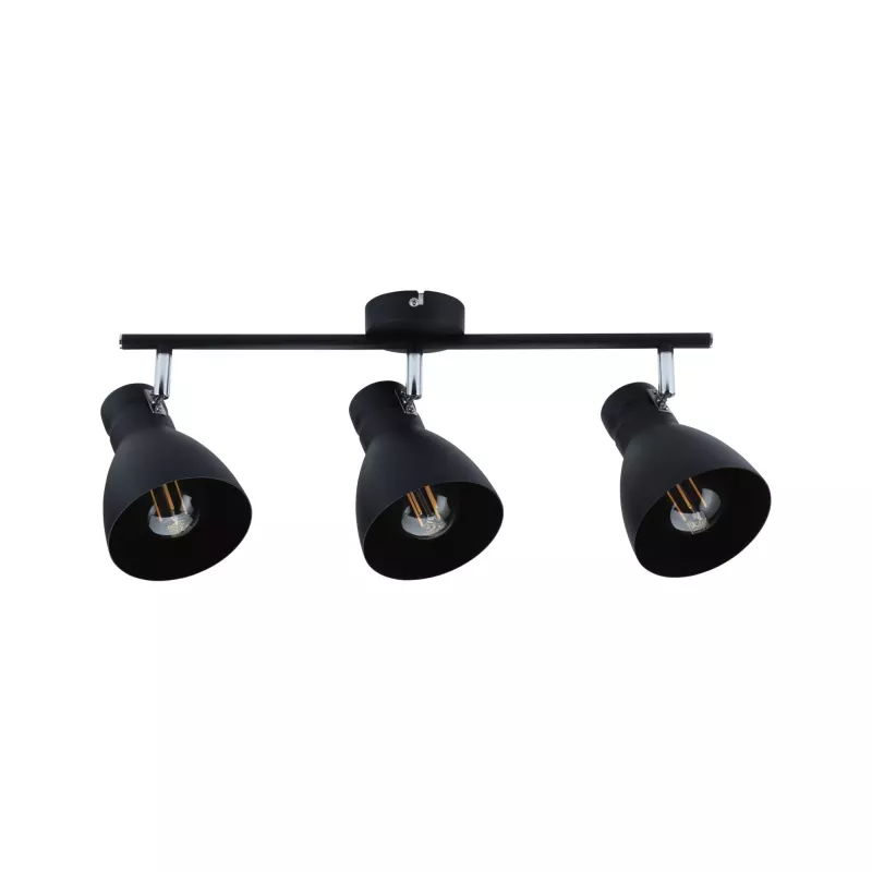 Spotlight Davy E27 230V max. 3x20W gradable Noir