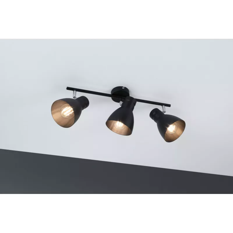 Spotlight Davy E27 230V max. 3x20W dimmable Black
