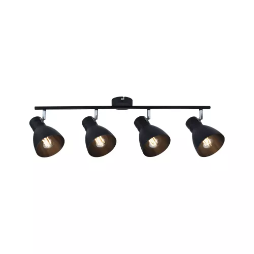 Spotlight Davy E27 230V max. 4x20W gradable Noir