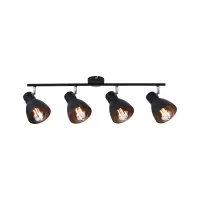Davy spotlight E27 230V max. 4x20W dimmable Black - système d'accrochage et décoration - détail 4