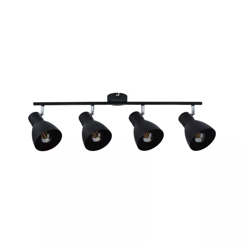 Davy spotlight E27 230V max. 4x20W dimmable Black