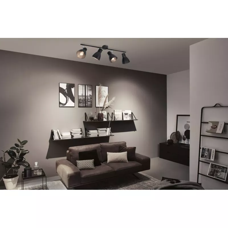 Davy spotlight E27 230V max. 4x20W dimmable Black