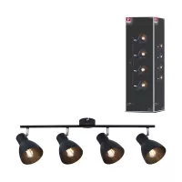 Davy Strahler E27 230V max. 4x20W dimmbar Schwarz - système d'accrochage et décoration - détail 8