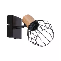 Spotlight Lanka E14 230V max. 20W gradable Noir - système d'accrochage et décoration - détail 1