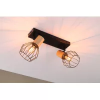 Spotlight Lanka E14 230V max. 2x20W dimmbar Schwarz - système d'accrochage et décoration - détail 4