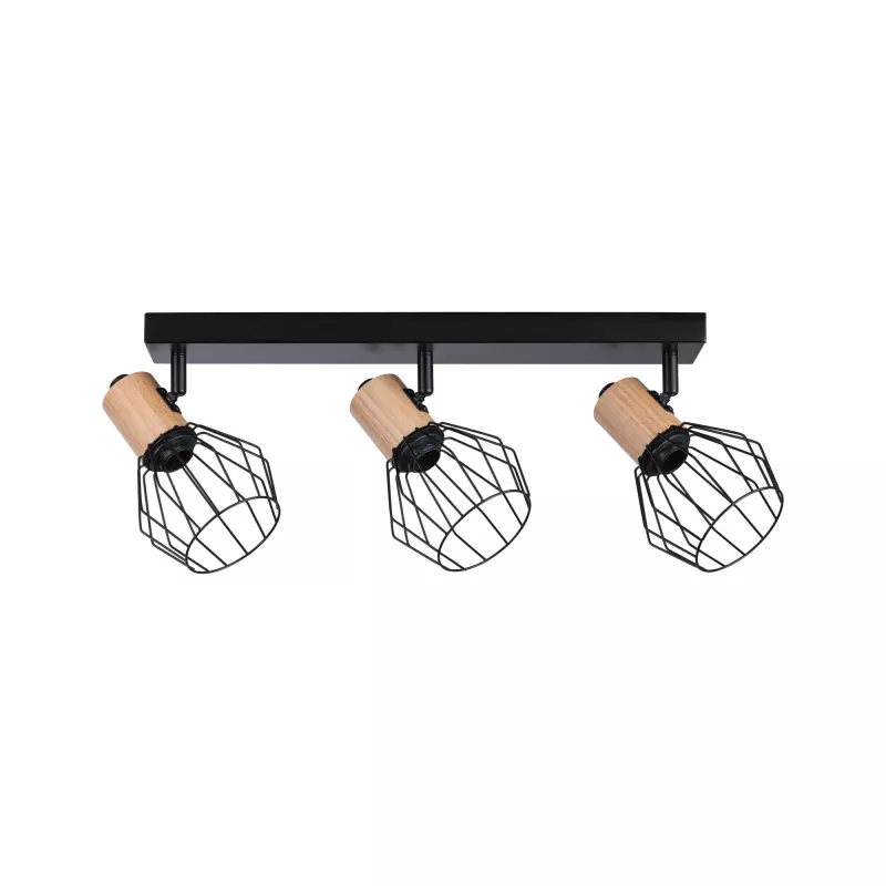 Foco Lanka E14 230V máx. 3x20W regulable Negro - système d'accrochage et décoration