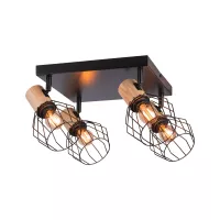 Spotlight Lanka E14 230V max. 4x20W dimmbar Schwarz - système d'accrochage et décoration - détail 2