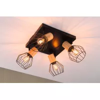 Spotlight Lanka E14 230V max. 4x20W dimmbar Schwarz - système d'accrochage et décoration - détail 4