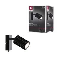 Spotlight Lirena GU10 max. 10W Noir mat Métal - système d'accrochage et décoration - détail 10