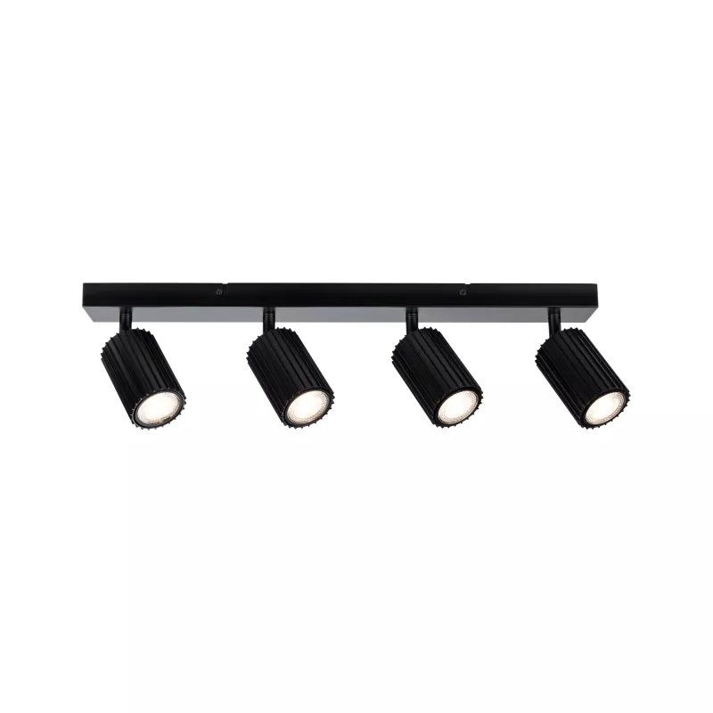 Foco Lirena GU10, máx. 4x10W, metal negro mate. - système d'accrochage et décoration