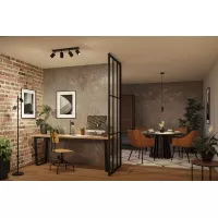 Foco Lirena GU10, máx. 4x10W, metal negro mate. - système d'accrochage et décoration - détail 7