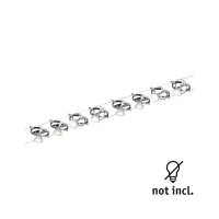 Système sur câbles Cardan Kit de base GU5,3 max. 8x10W gradable 230/12V Chrome mat, Chrome - système d'accrochage et décoration - détail 1