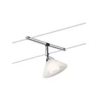 Colmar-Kabelsystem, einzelne GU4-Strahler, max. 10 W, dimmbar, 12 V, Chrom, Satin-Finish - système d'accrochage et décoration - détail 3