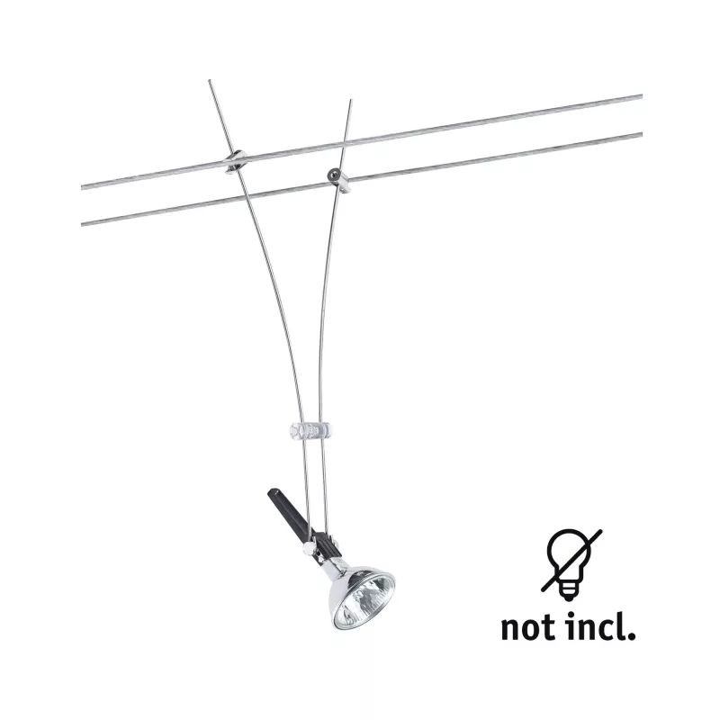 Sistema de cableado individual Comet Spot, GU5.3, máx. 50 W, regulable, 12 V, cromado. - système d'accrochage et décoration
