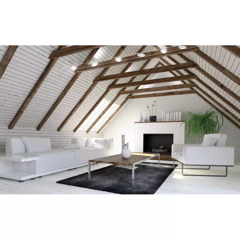 Système sur câbles LED RoundMac Kit de base 6x200lm 6x4,3W 2700K 230/12V Blanc dépoli
