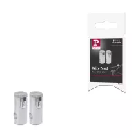 Cable-based system, 12mm power infeed max. 300W, matte chrome finish - système d'accrochage et décoration - détail 3